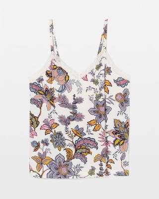 Lace Trim Pajama Cami click to view larger image.