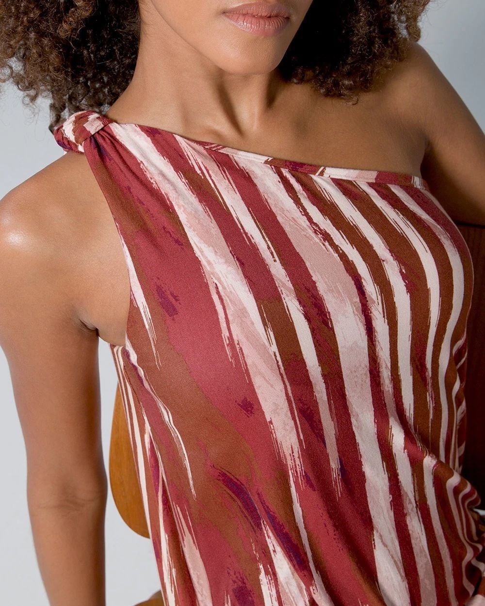 One-Shoulder Maxi Bra Dress click to view larger image.