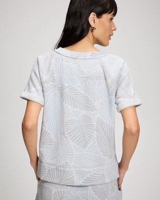 Cotton Terry Relaxed Short Sleeve Sweatshirt click to view larger image.