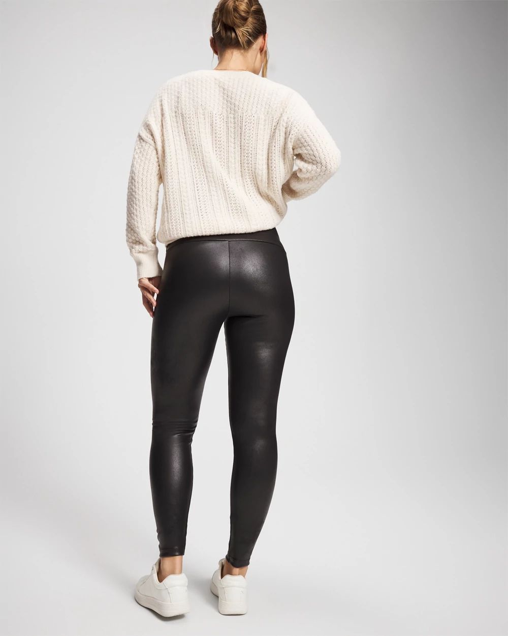 High Waist Faux Leather Legging
