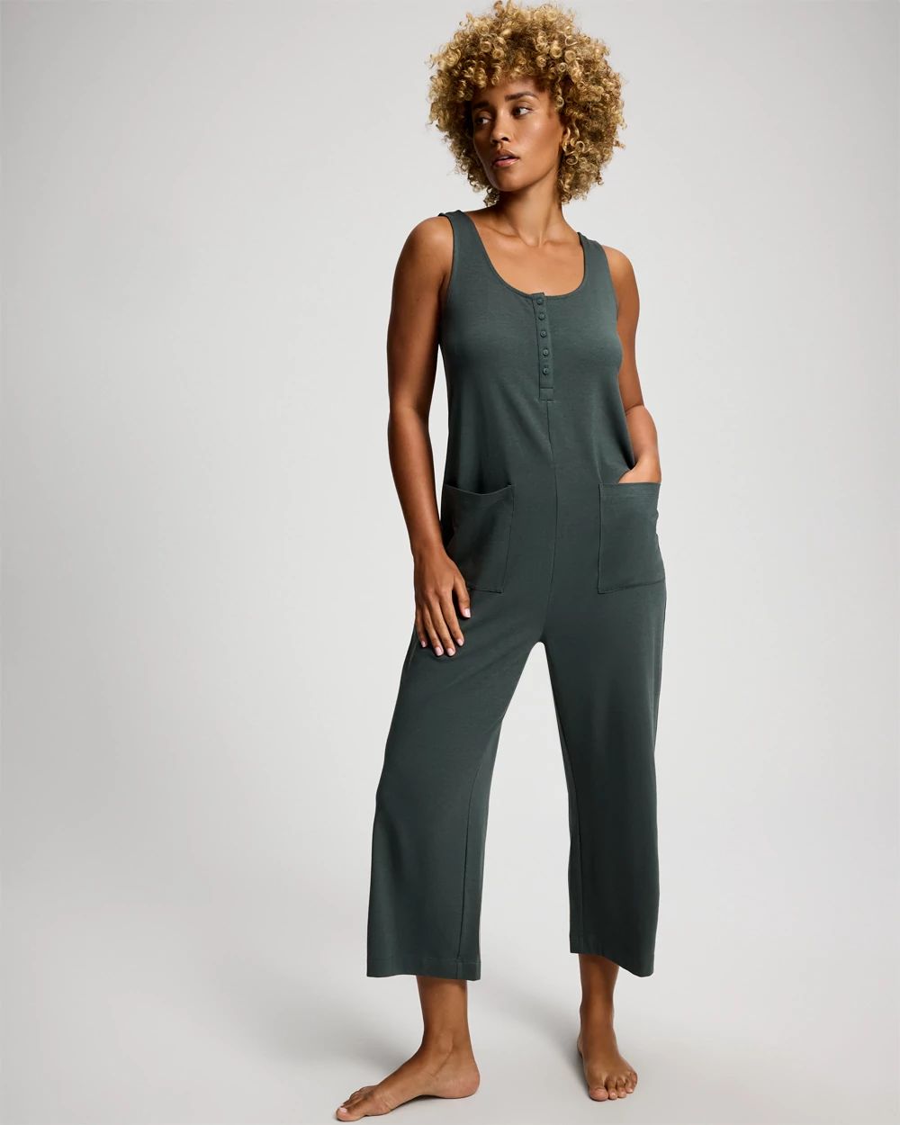 Most Loved Cotton Henley Jumpsuit