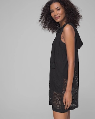 Gypsy Gem Zip Front Hoodie Dress Coverup