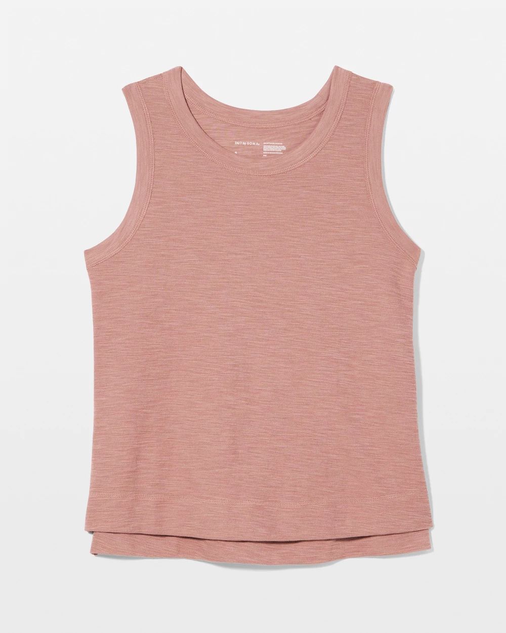 Slub French Terry Crew Neck Tank click to view larger image.