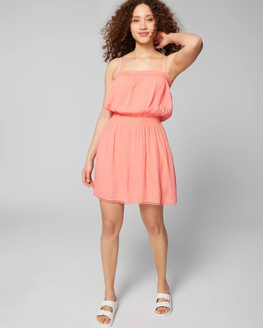Bandeau Pom-Trim Cover-Up