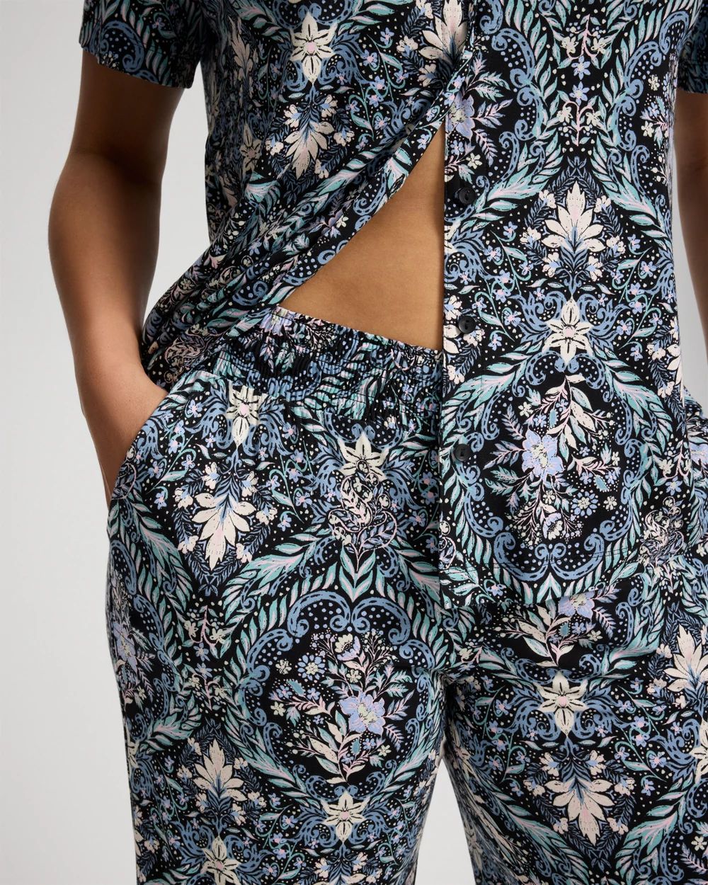 Cool Nights Cropped Pajama Pants