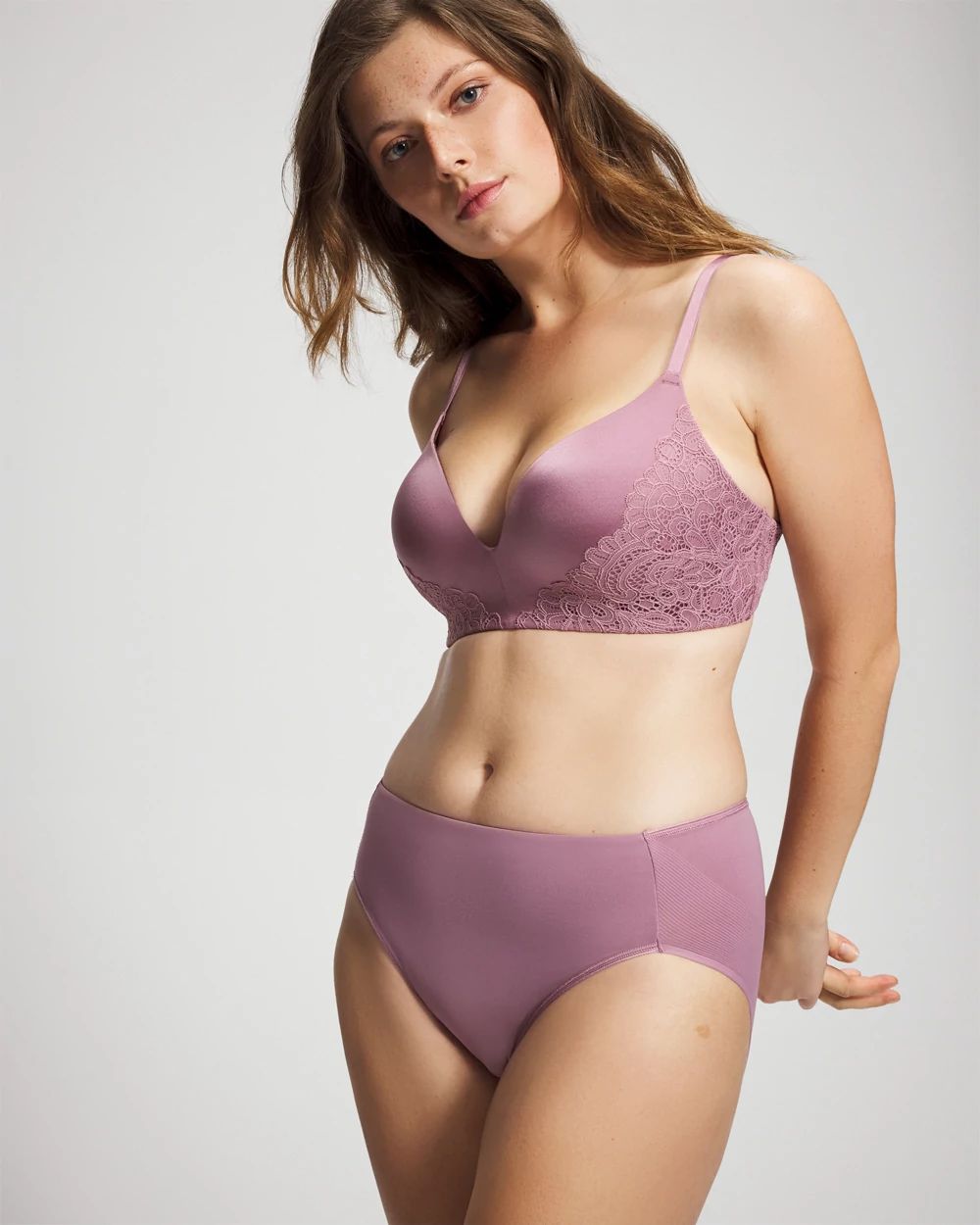 Wireless Lace Push-Up Bra click to view larger image.