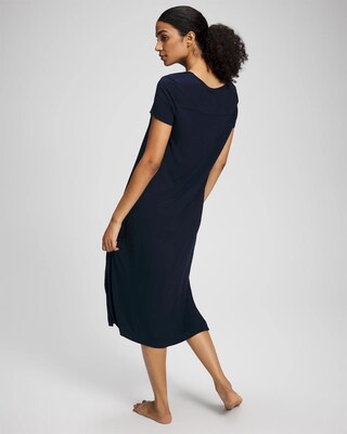 Short Sleeve Long Sleepshirt click to view larger image.