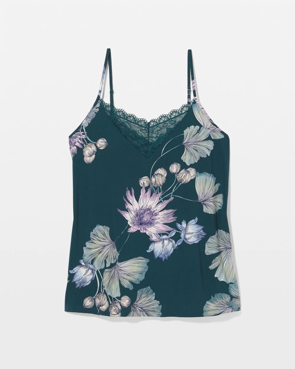 Cool Nights Lace Trim Pajama Cami