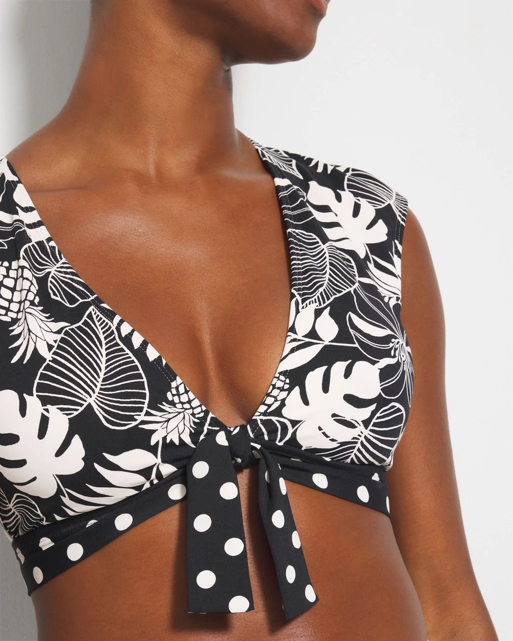 Bleu Rod Double Trouble Cap-Sleeve Crop Top 