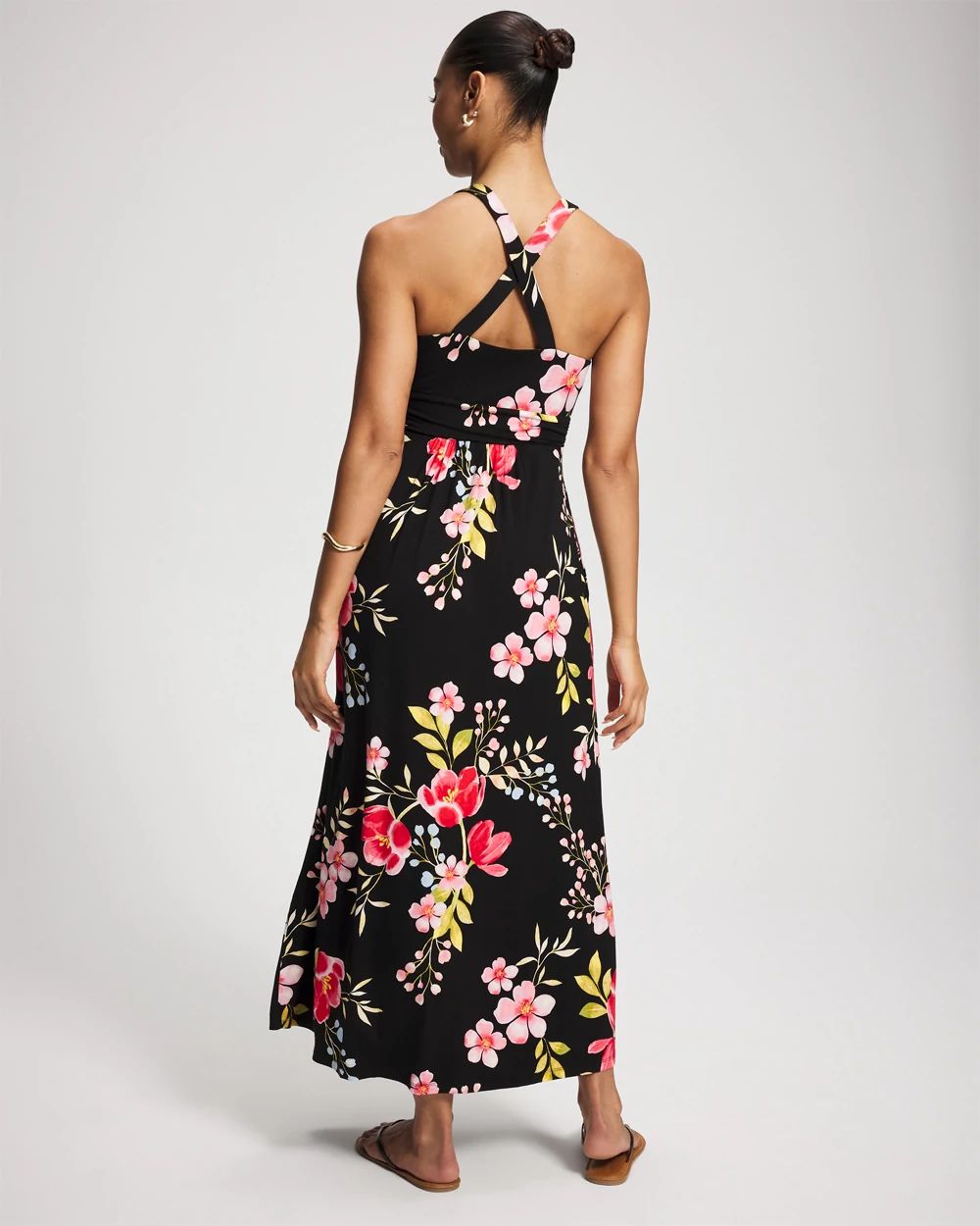 Soft Jersey Crossback Maxi Bra Dress