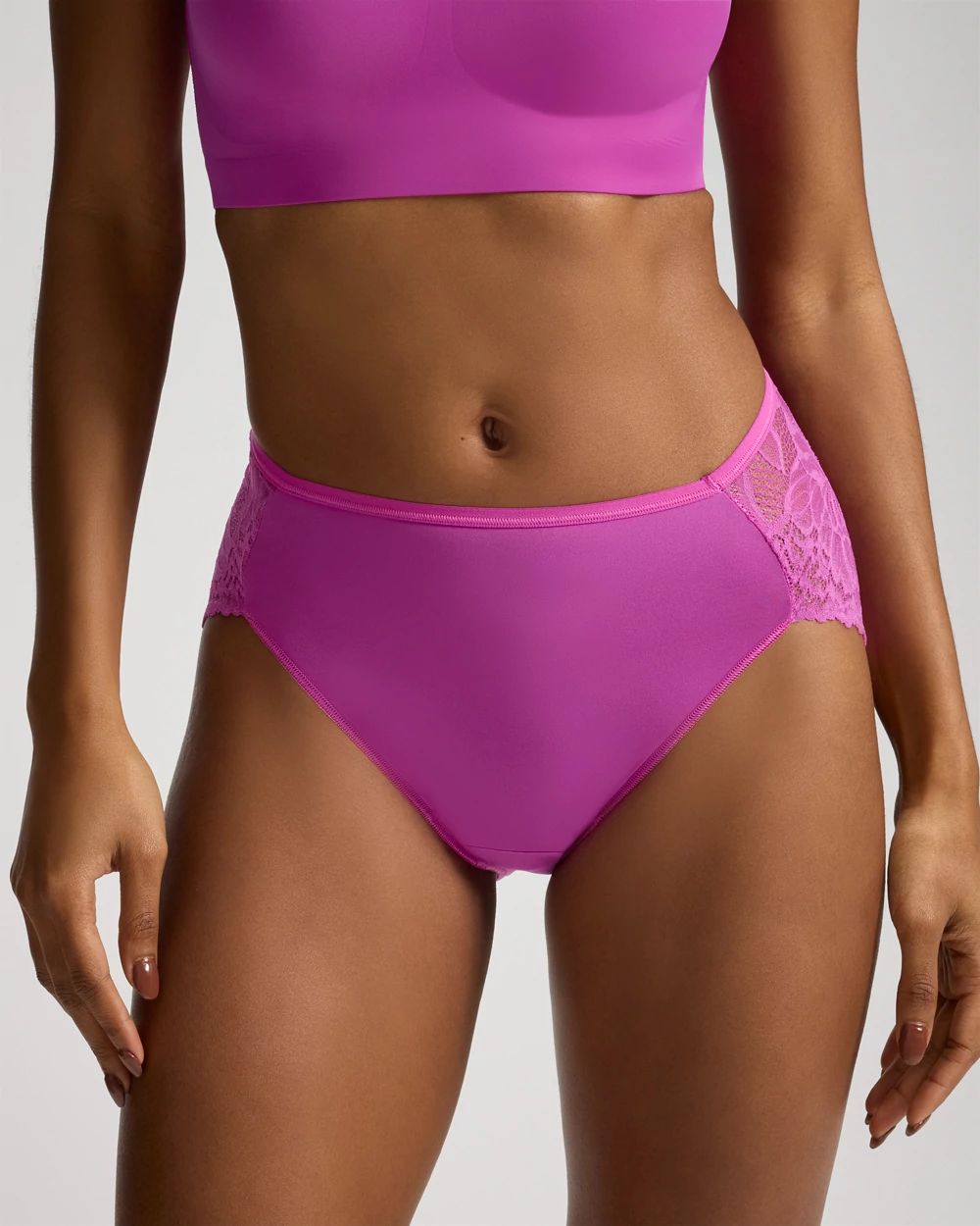 Vanishing Edge Lace Back High-Leg Panty