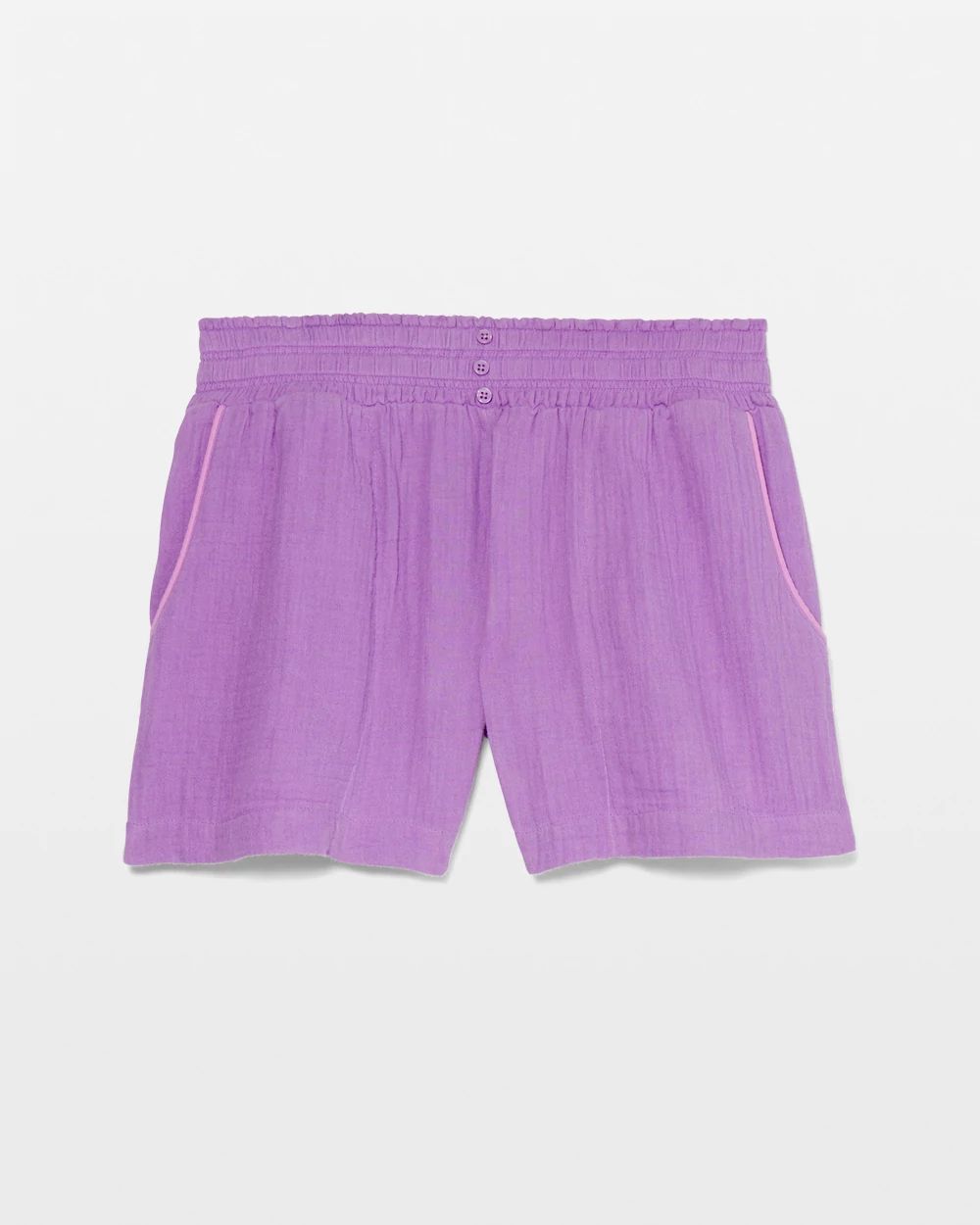 Cotton Gauze Pajama Shorts