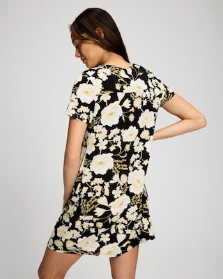 Short Sleeve Scoop Neck Sleepshirt click to view larger image.