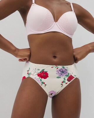 High-Leg Brief Panty with Lace