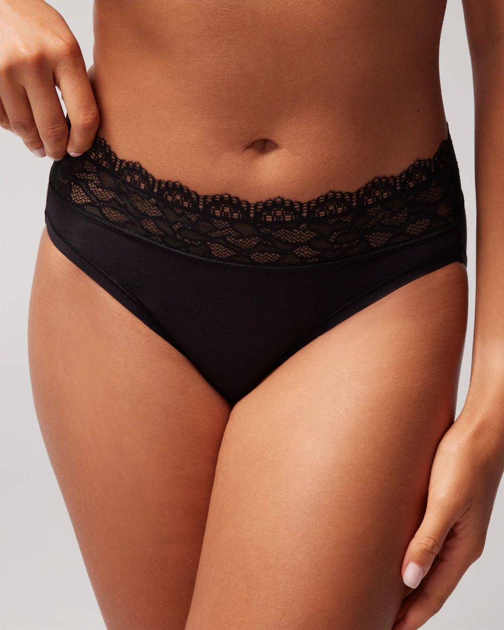 High-Leg Panty with Enchanting Lace click to view larger image.