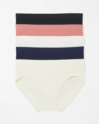 Rib Hipster Panty 5 Pack