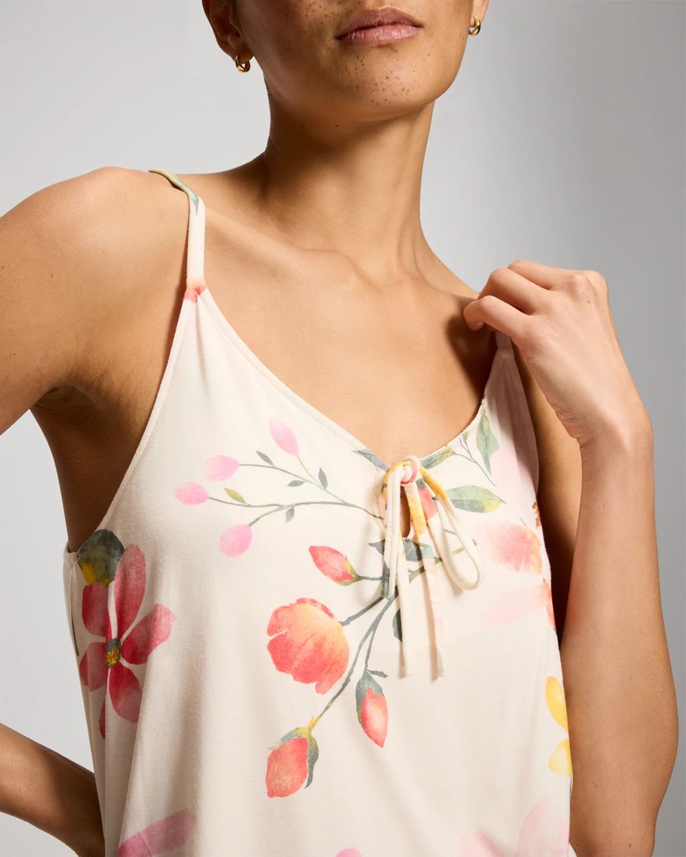 Cool Nights Tie Front Camisole