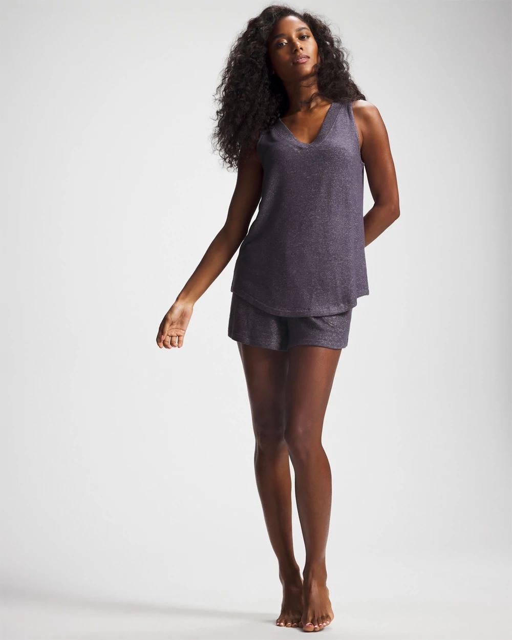 CozyLuxe V-Neck Pajama Tank
