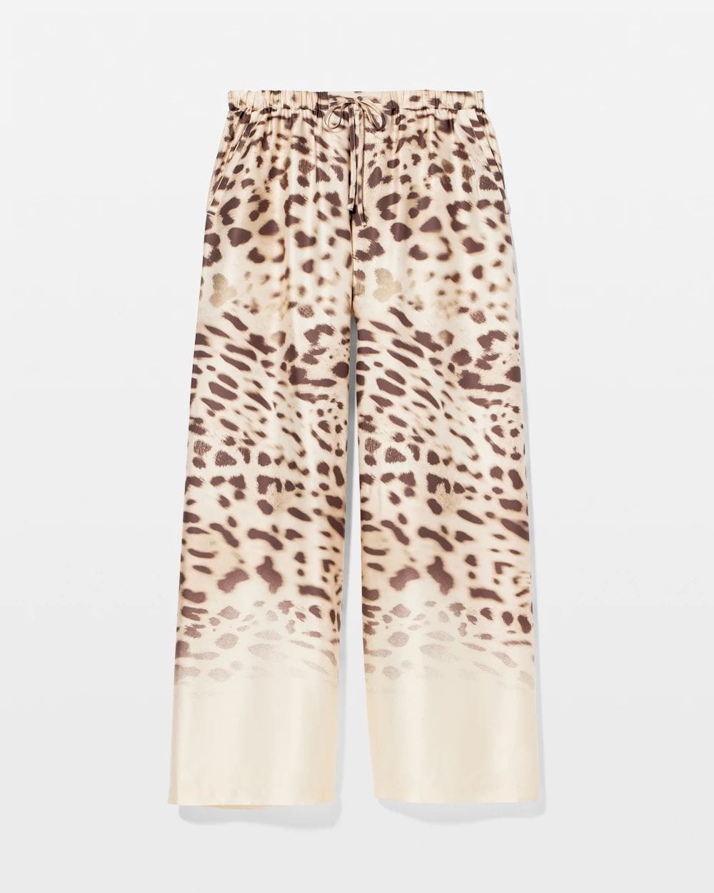 Satin Wide-Leg Pajama Pants