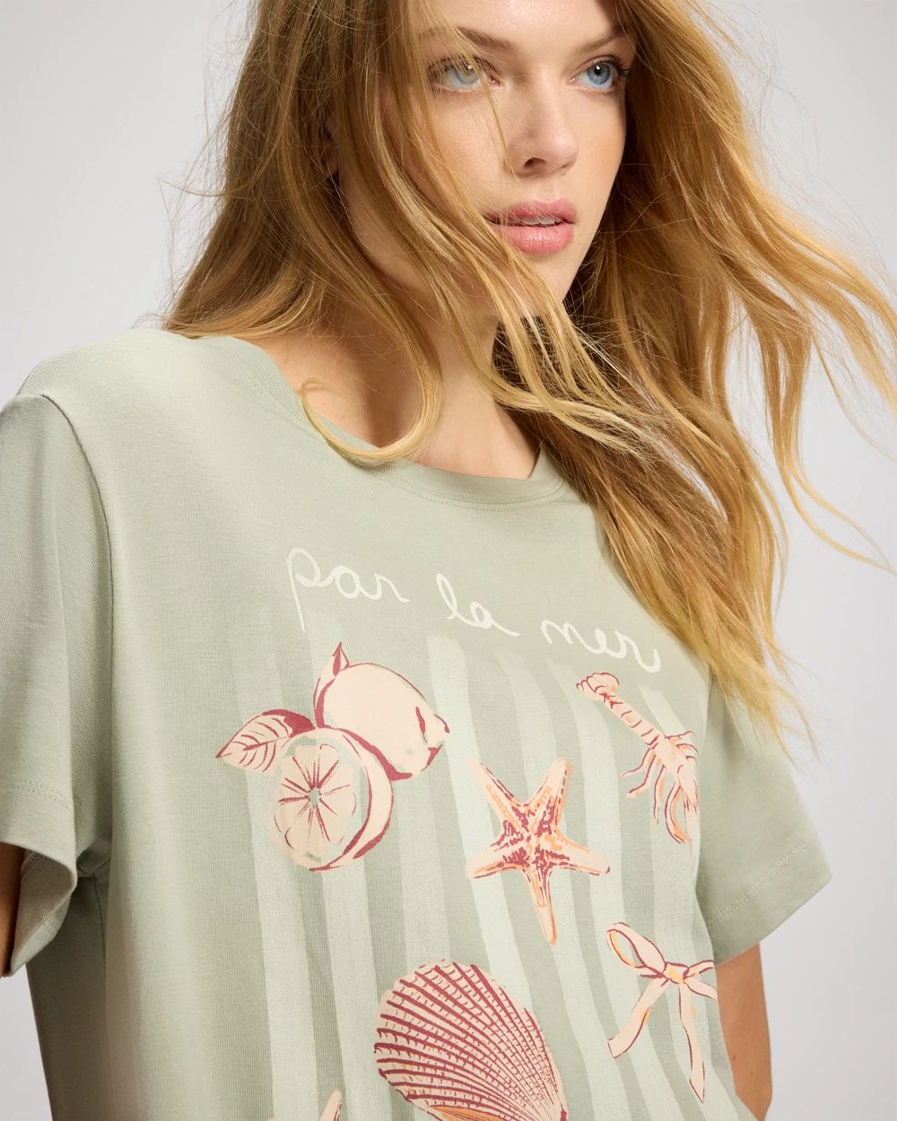 Cotton Relaxed Vacation Tee