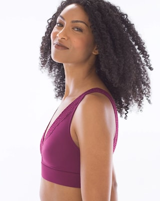 Wireless Unlined Geo Lace Bra