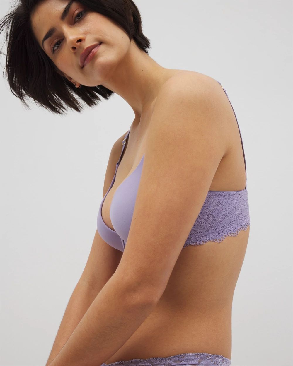 Embraceable Push-Up Plunge Bra with Lace