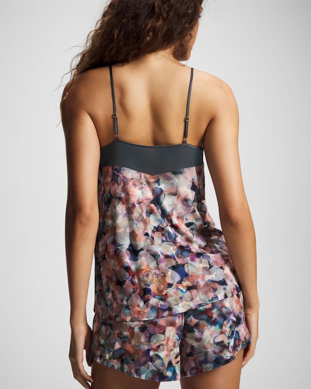 Mesh Trim Pajama Cami click to view larger image.