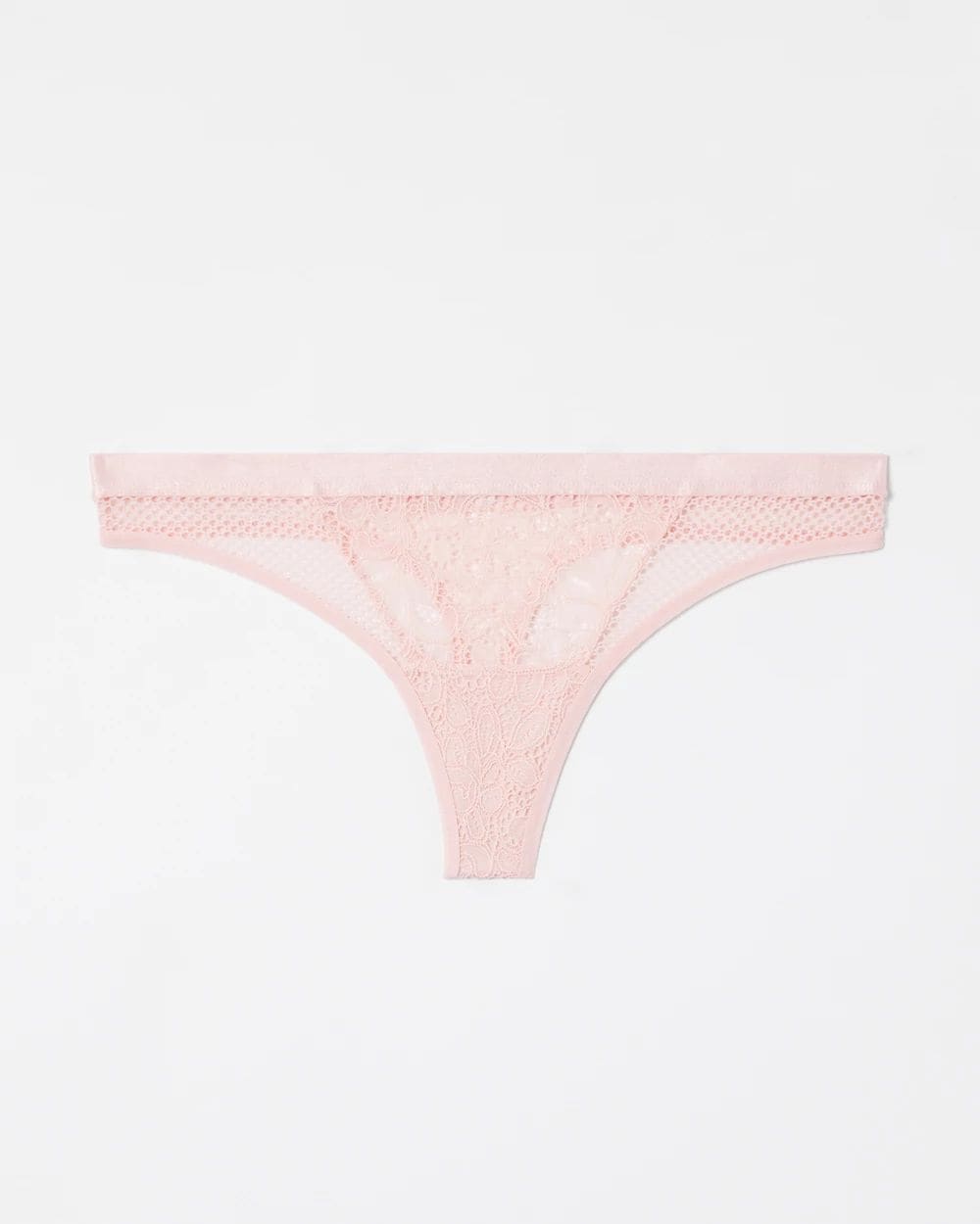 Mixed Media Thong Panty