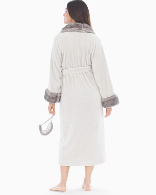 Luxe Faux Fur Robe Ivory
