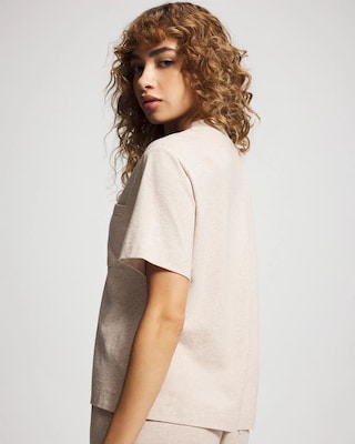 Button-Front Pajama Tee click to view larger image.