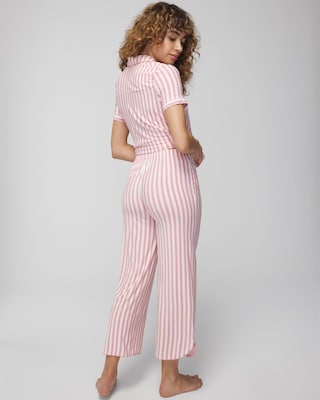 Cropped Pajama Pants click to view larger image.