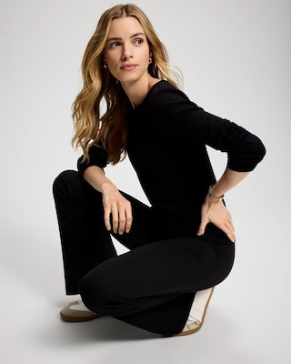 Cotton-Blend Long Sleeve Tee click to view larger image.