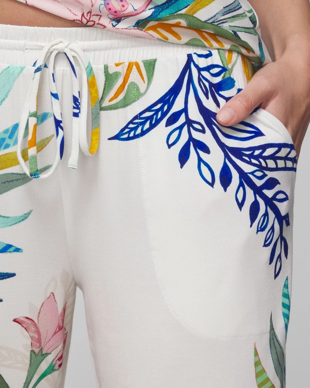 Wide-Leg Ankle Pajama Pants