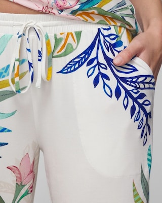 Wide-Leg Ankle Pajama Pants