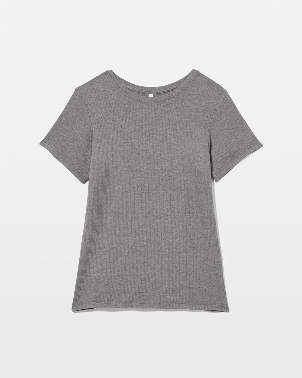 Lightweight Rib Knit Slim Fit Pajama Baby Tee click to view larger image.