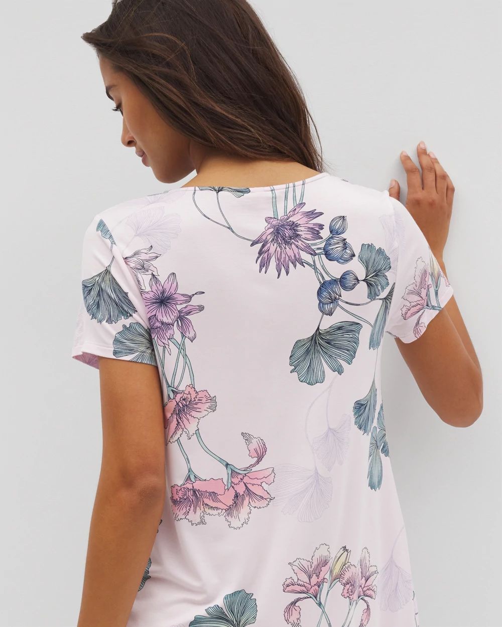 Cool Nights Short Sleeve Scoop Neck Sleepshirt