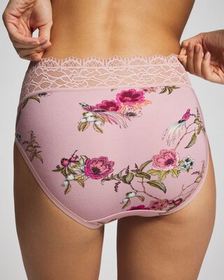 High-Leg Panty with Enchanting Lace click to view larger image.