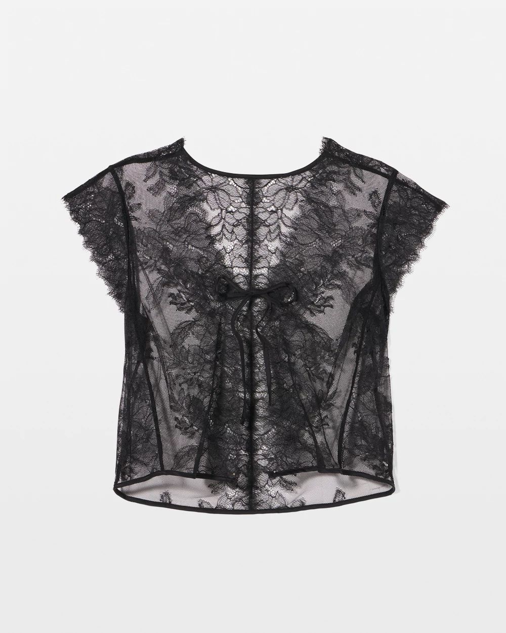 Soma's Sexiest Lace Tie Front Top