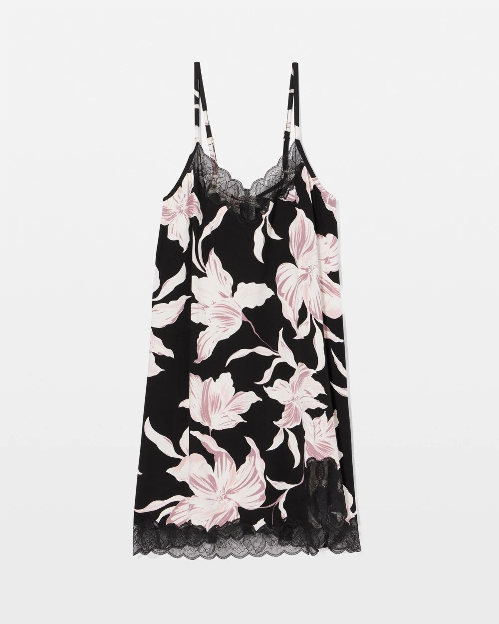 Lace-Trim Chemise