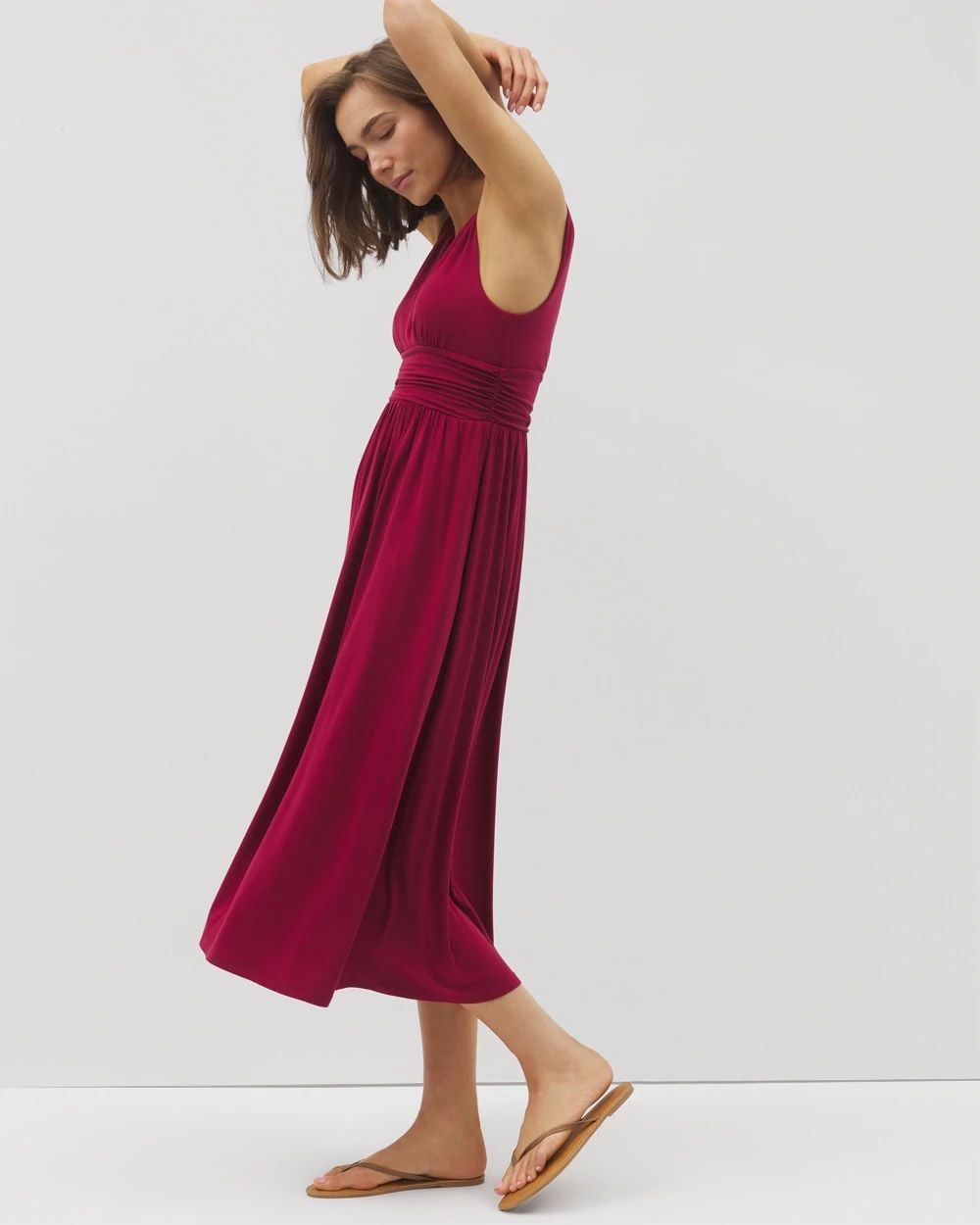 Soft Jersey Goddess Midi Bra Dress