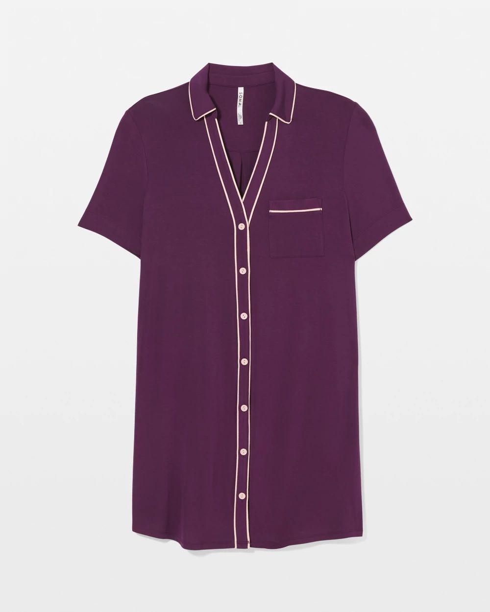 Button-Front Sleepshirt