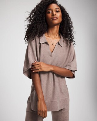 Premier Knit Sweater Collared Top