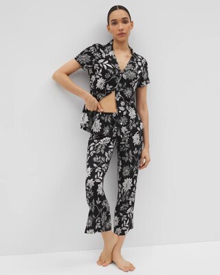 Cropped Pajama Pants
