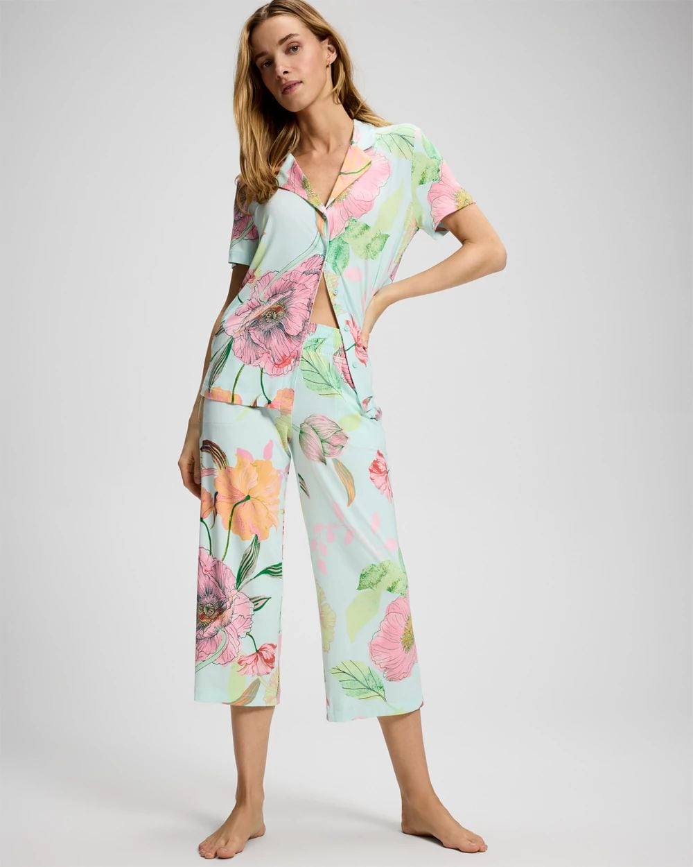 Cool Nights Cropped Pajama Pants