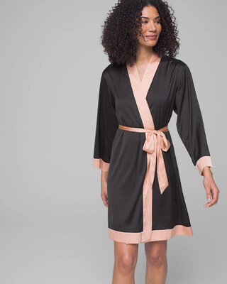 and Lace Short Robe