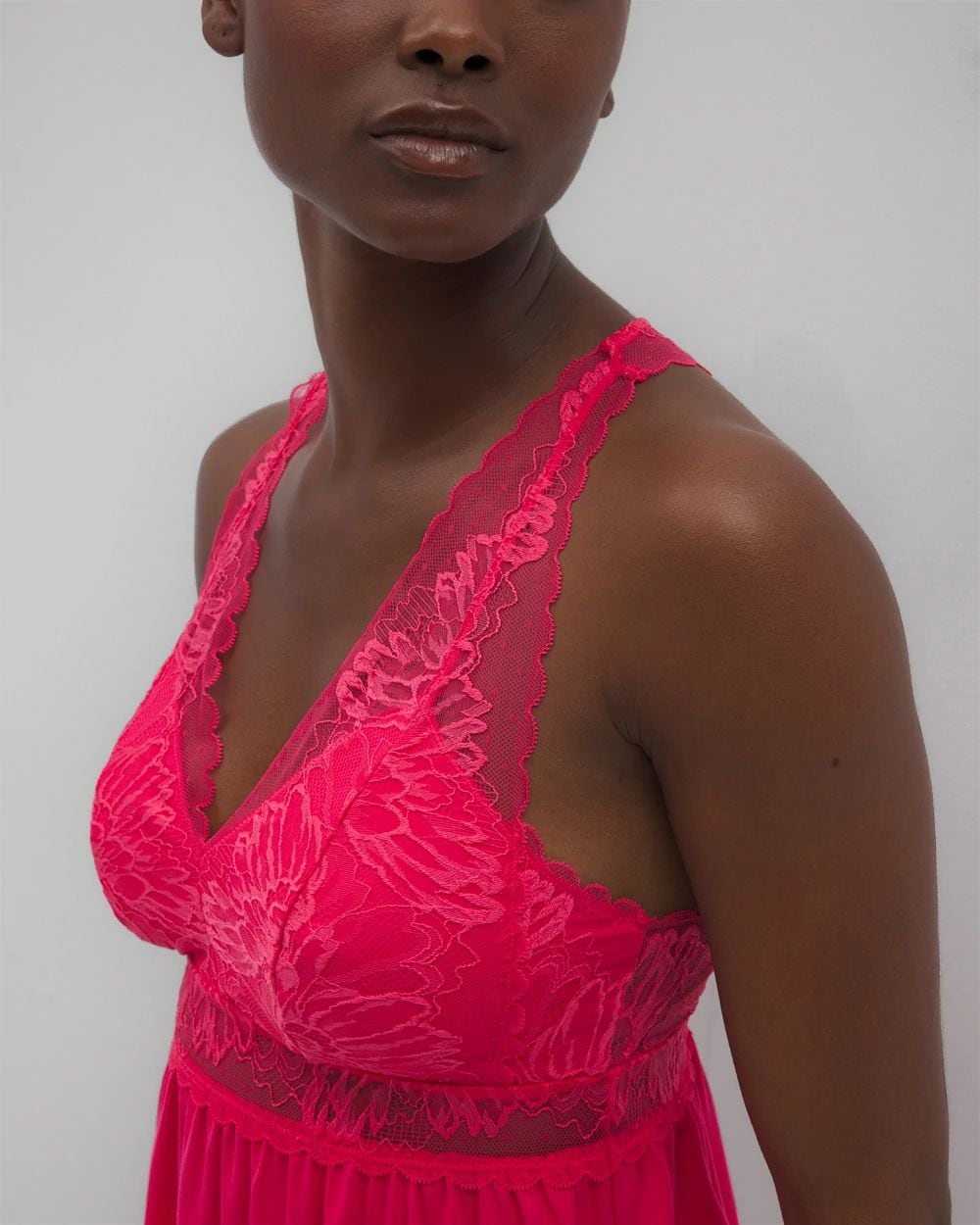 Cool Nights Soft Support Lace Pajama Cami