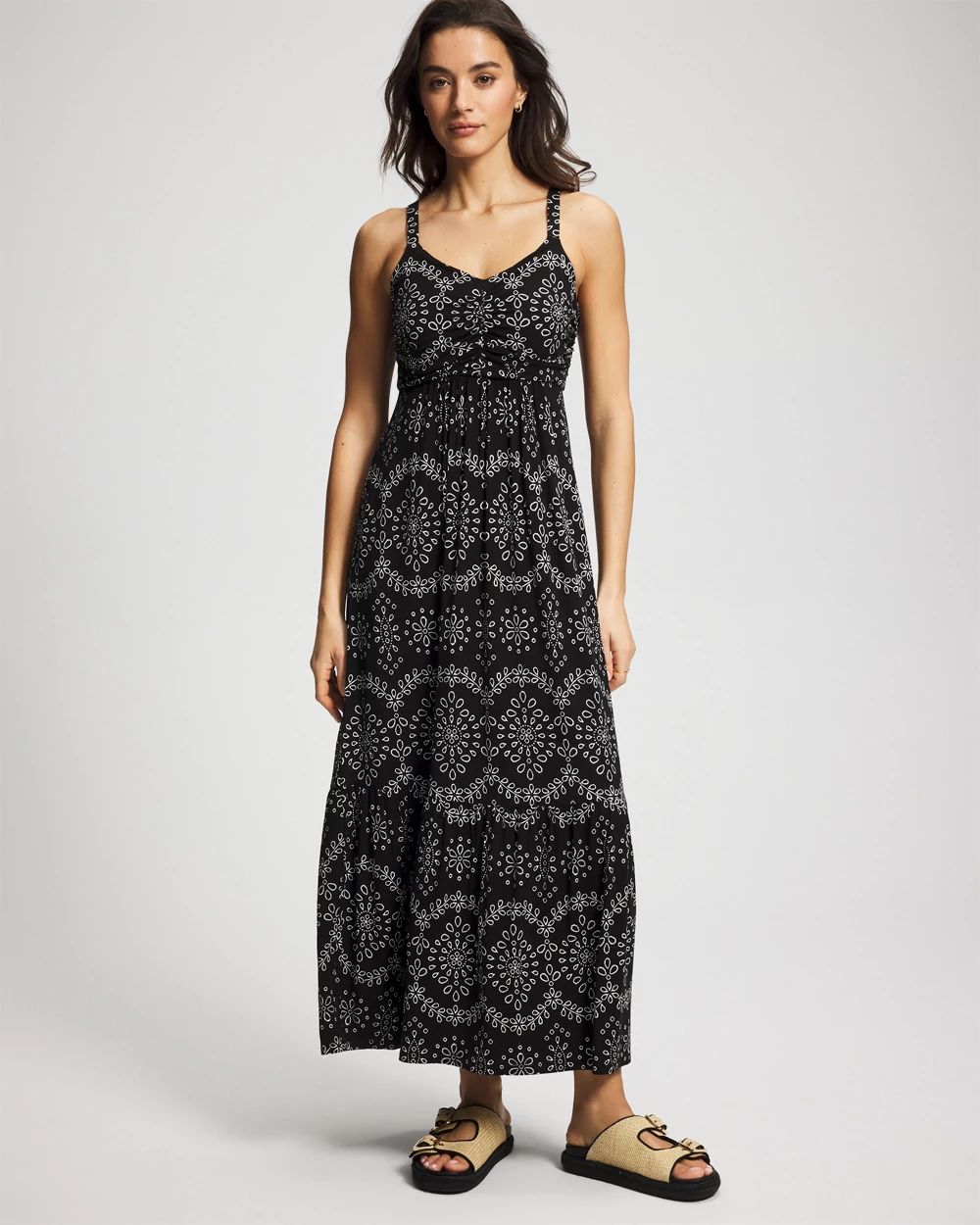 Soft Jersey Tiered Maxi Bra Dress