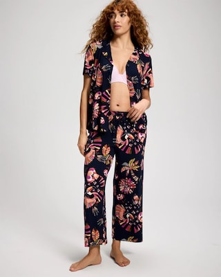 Relaxed Crop Pajama Pants