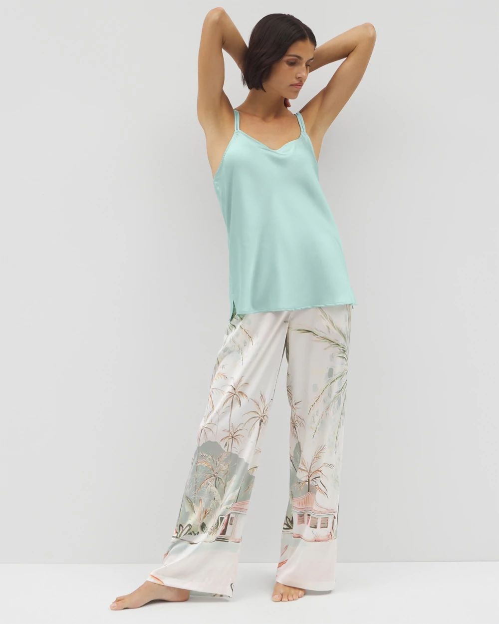 Satin Double Strap Pajama Cami