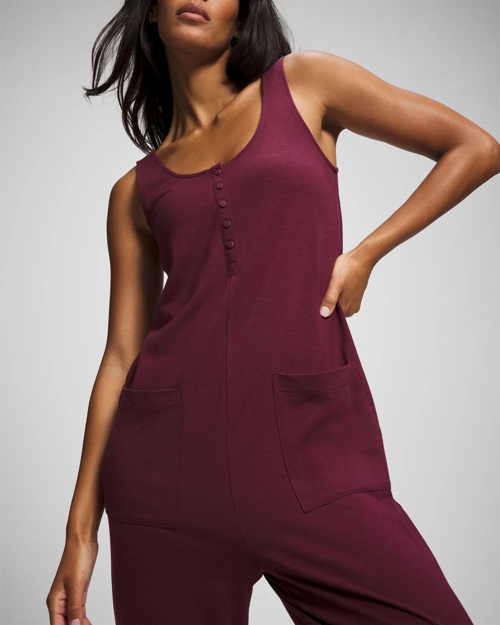 Most Loved Cotton Henley Jumpsuit